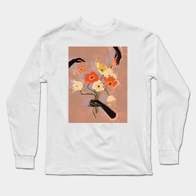 Flowers Always Long Sleeve T-Shirt by Arty Guava